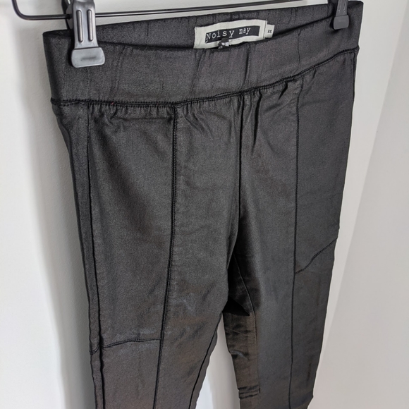 Noisy May matte leather leggings - Picture 3 of 3